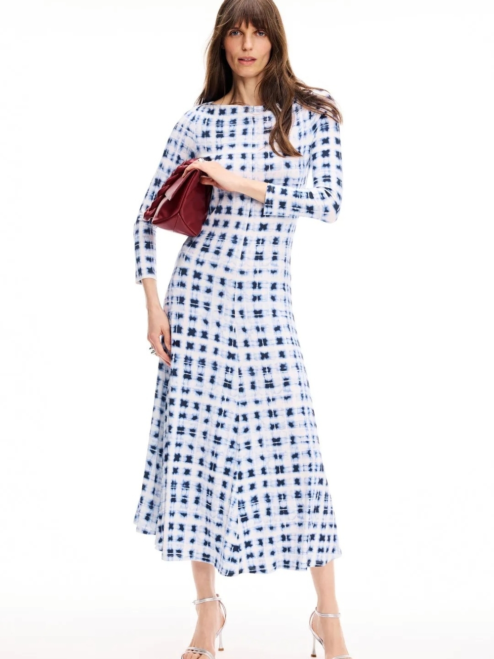 PROENZA SCHOULER WHITE LABEL JEN PRINTED JERSEY DRESS SIZE M MSRP $495